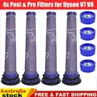 4set Pre Post Motor Filter Kit For Dyson V7 V8 Cordless Handheld Vac Replacement