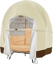 Patio Chair Protective Cover with Zipper, Hanging Chair Waterproof Cover - Heavy Duty Chair Cover | Outdoor Swing Chair Cover, Heavy-Duty Foldable Outdoor Protector for Patio Porch Garden