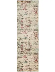 [Rug Culture] Dreamscape Destiny Modern Runner Rug in Cream