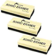 TKOnline 3 Pack Premium Wool Felt Chalkboard Eraser – Dustless, Kid-Friendly, for Whiteboard & Blackboard
