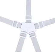 Hauck High Chair Strap, 5-Point Strap, High Chair Safety Belt, Replacement Safety Belts for Baby Pram, Adjustable Convertible Strap, Tripp Trapp Chair, Child Safety Belt, Universal Seat Belt
