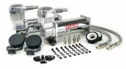 VIAIR Dual 444C Chrome Truck Mount Air Compressors for Train Horns - 12 Volt