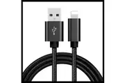 Braided USB Charger Phone Cable Cord iPhone 14 13 12 11 Pro Max XRiPad- Black 1M