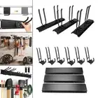 Garage Wall Organizer Shelves Hook Hangers Yard Mop Broom Tool Storage Rack