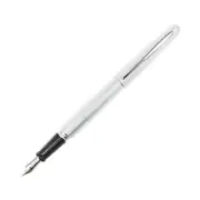 Pilot MR Metropolitan Collection Fountain Pen, Silver, Fine, Black Ink (91113)
