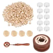 Wax Seal Kit, 300 Wax Beads, Candles, Pendant Orange
