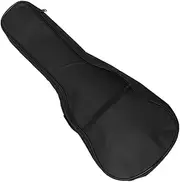 ibasenice Folk Case 21 Inch Ukulele Bag Black Waterproof Side Straps for Acoustic Instruments
