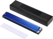 Daseeme Harmonica Professional Harp Armonica Key of C 24 Hole Polyphony Diatonic Mouth Organ with Case for Blues Folk Jazz Pop for Music Student Teacher Beginner