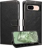 [Boyobacase] Wallet Case for Google Pixel 7 5G,for Google Pixel 7 5G Case,PU Leather Flip Cover RFID Blocking Phone Cover with 3 Card Slots [Stand Feature] [Side Magnetic Closure]-Black
