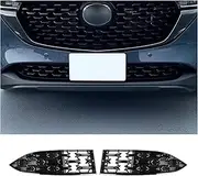 CDEFG 2024 2025 CX-5 Front Grill Mesh Inserts Trims Front Grille Guard Compatible with 2022-2024 2025 Mazda CX-5 Car Exterior Accessories ABS Material 2024 2025 CX-5 Accessories(2PCS)