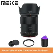 Meike 33mm F1.4 APS-C Auto Focus Prime Lens for Sony E Mount A5000 NEX-5N ZVE-10