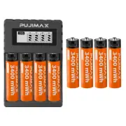AA AAA Battery 1.5V Rechargeable Lithium AA AAA Batteries LCD Charger LOT