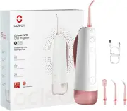 Cordless Water Flosser for Teeth W10, Portable Oral Irrigator with 5 Flossing M