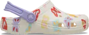 Crocs Toddler Classic Butterfly Graphic Clog; Chalk, C10