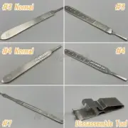 Dental Sterile Carbon Steel Surgical Scalpel Blades Circuit Board Knife Handle