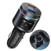 Bluetooth 5.0 Car Wireless FM Transmitter Adapter 2USB QC3.0 Charger Hands-Free