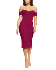 Dress the Population Bailey Off-the-Shoulder Sheath Dress