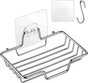 Soap Dish Soap Holder Wall Mounted Bar Soap Holder for Bathroom Shower-Kitchen
