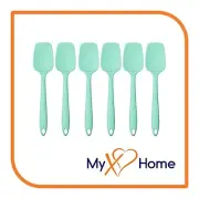 8" Pastel Green Silicone Spoon/Spatula 1 Tool w/ 2 Uses (1, 2, 4 or 6 Tools)