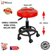 Mechanics Swivel Seat 360 Deg Rolling Work Stool Height Adjustable Padded Seat