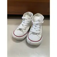 在飛比找蝦皮購物優惠-converse all star 百搭白色高筒帆布鞋 綁帶