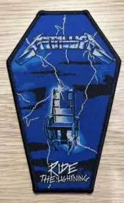 Metallica RIDE THE LIGHTNING Licensed Woven Patch Sew On Black Thrash Metal