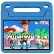 Android 14 Kids Tablet, 2025 Upgraded 10.1 Inch Tablets with Octa-core Proces...