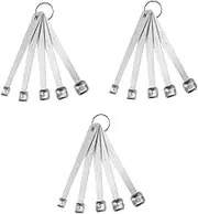 Alipis 3 Sets 5pcs Quality Stainless Steel Measuring Spoon Set Seasoning Scoops Kitchen Gadget Baking Tools Flour Scoop