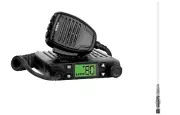 UNIDEN X70 Compact UHF RADIO 5W 80ch 7 COLOUR LCD UNIDEN ATX890W WHITE ANTENNA