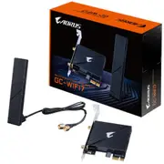Gigabyte Aorus GC-WIFI7 (BE5800) Tri-Band WiFi 7 + Bluetooth 5.3 PCIe Wireless Adapter Multi-link Operation - Deterministic Low Latency - 4K-QAM - 320MHz Bandwidth [GC-WIFI7]