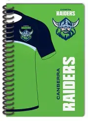 Canberra Raiders NRL Set of 2 Notebooks (A5 120 Page Notebook Notepad)