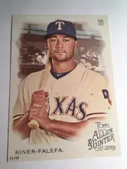 2019 Topps Allen & Ginter Jumbo 5x7 Isaih Kiner-Fafela Rangers 122 05/49