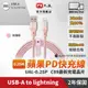 大通UAL-0.25P MFi原廠認證Apple iPhone快充蘋果充電傳輸線 Lightning to USB-A