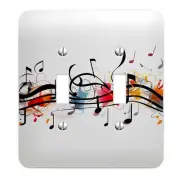 Musical Composition Light Switch Cover - Metal SwitchPlate, Multiple Sizes - #52