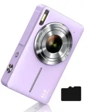 Digital Camera FHD 1080P, Camkory Kids Camera 44MP Point and Shoot Digital Ca...