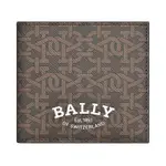 BALLY BRASAI白字LOGO B字印花設計TPU 8卡對折短夾(棕)