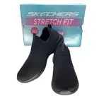 Skechers Women's Ultra Flex Size:7.5 First Take Blk Slip On Shoes #12837/BBK