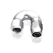 Aeroflow 550 Series Cutter One-Piece Full Flow Swivel 180° Hose End -12AN, AF556-12S