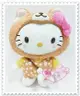 ♥小花花日本精品♥ Hello Kitty 2018年 狗年 變裝絨毛娃娃 玩偶 布偶 柴犬造型 50119608