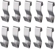 Chris.W Picture Molding Hooks Picture J-Rail Hooks Hangers, Pack of 10, Heavy Duty S-Hook, Stainless Steel (Small)