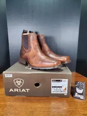Ariat Mens Midtown Rambler Barn Brown Square Toe 6" Boots 10019868 ‐ Size 11.5