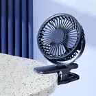 Portable Handheld Clip Fan USB Rechargeable Mini Desk Fan Electric Fan Bedroom