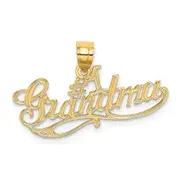 14K Yellow Gold #1 Grandma Charm