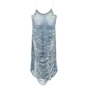 [Diesel] Diesel Fringed Minidress S BLUE