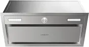 EuroChef 60cm Undermount Rangehood Stainless Steel, Quiet 3-Speed, 3-Layer Dishwashable Filter, LED Lights EUR60S
