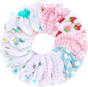 [PACKOVE] 8Pcs Newborn No Scratch Cotton Gloves Mittens for Boys and Soft and Durable Hand Protectors for Preventing Scratches Face
