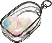Toddmomy 1Set Clear Doll Carrying Bag Compact Transparent Storage Pouch with Stylish Hook for Outdoor Display for Small Dolls Unique Coin Purse Versatile Protection