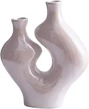 Room Decoration Light Luxury Nordic Ceramic Decorative Dried Flower Vase Decorative Vase (Color : B)