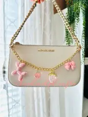 Pink Strawberry Ballon Dog Peach Handbag Chain