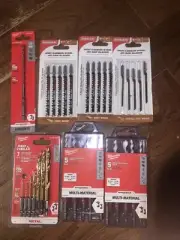 Mixed Lot Of Diablo & Milwaukee Jig Saw Blades/metal/multi Material/concrete Bit